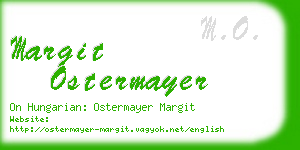 margit ostermayer business card